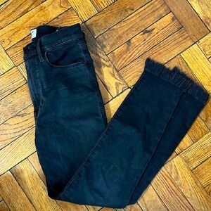 Frame Ali high rise cigarette black jeans size 27